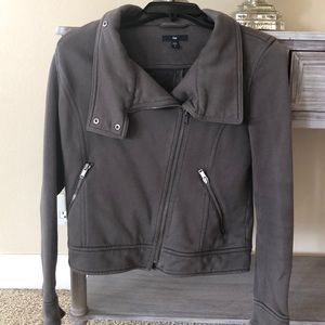 Grey moto jacket